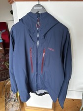 Hardshell Ski- Und Outdoorjacke RAB Herren XL Dunkelblau Wasserdicht Kapuze