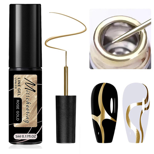 Metallic gold liner - gold,