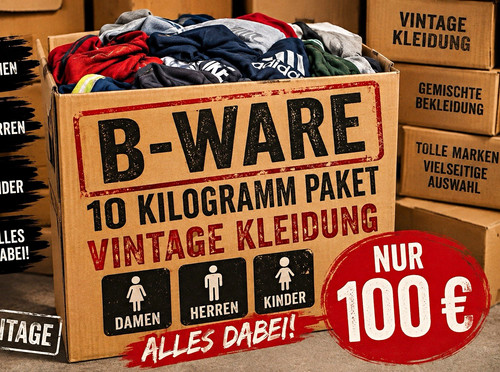 10kg vintage kleidung paket - kleidung,