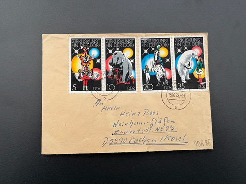 Ddr brief zusammendrucke - brief,