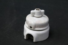 alter Schalter Porzellan Drehschalter Art Deco Vintage Retro Lichtschalter