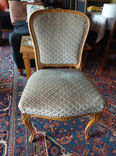 Antiker Stuhl, Sessel gepolstert - Louis Philippe ? - DEFEKT