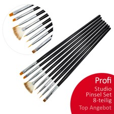 Profi Studio PINSEL SET Nageldesign Gel French Nailart Modellage SET 8-teilig