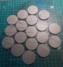 5Stk. 40mm Sci-Fi Base Rund