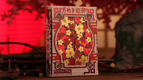 Tanuki yukaku - tanuki, (hanafuda)