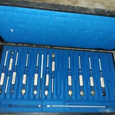 Aräometer im Koffer , 12 Stück  Original 2 Thermometer Jenatherm-N