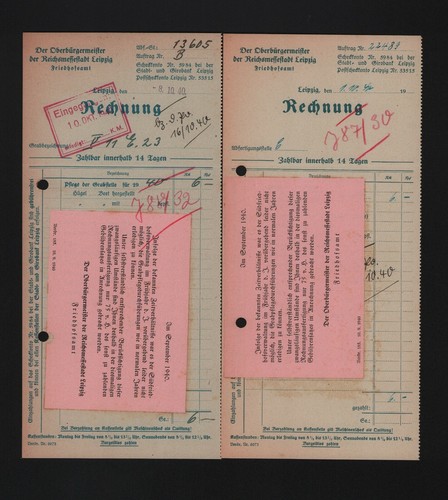 Leipzig rechnung 1940 - leipzig,,