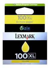 original Lexmark 100XL, Yellow, Lexmark Impact S301, S305, Interpret S405, S409