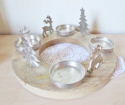 Adventskranz mangoholz - 30, cm