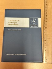 Mercedes Benz Tabellenbuch