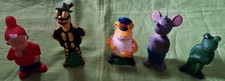 7 Vintage Werbefiguren Figur Salamander Lurchi und seine Freunde