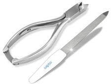 Spitze Nagelzange Kopfzange Kopfschneider Fußpflege-Set mit Nagelfeile Solingen