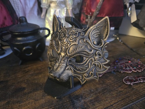Barock wolf maske - wolf, regal