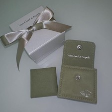 Van Cleef & Arpels Wildleder Halskette Etui Etui Schmuckkästchen Mode...