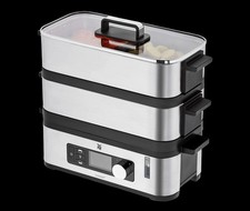 WMF KÜCHENminis Vitalis E Dampfgarer - Schwarz/Edelstahl, 900W Gebraucht -gut-