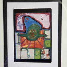 Friedenseich Hundertwasser, Drei Drucke, gerahmt