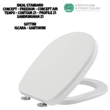 Soft close toilet seat - close,