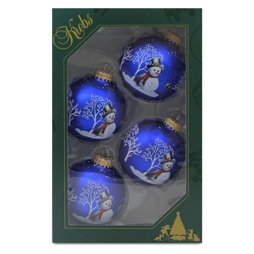 4er set weihnachtskugeln - set,