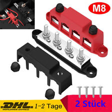 2x Sammelschiene 250A Stromverteilerkasten Sammelschienen-Verteilerblock 12V-48V