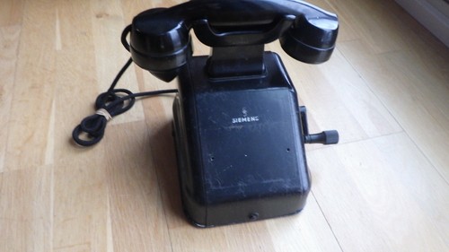 Tischtelefon mit handkurbel - mit,
