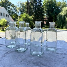 7 Glasflaschen Vasenset