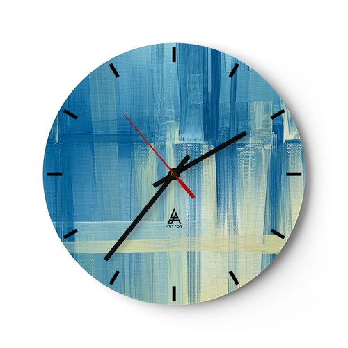 Modern wanduhr 30x30cm rund - wanduhr,