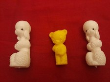 2 x DDR Plastehund, Pudel, +