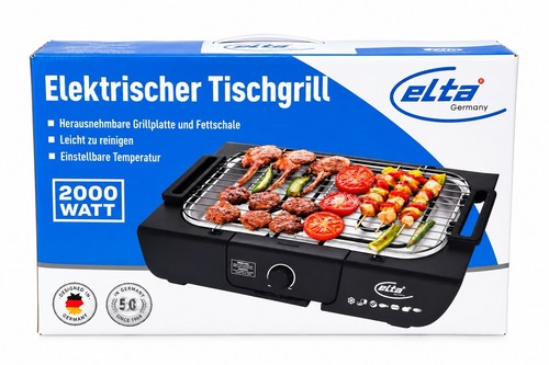 Elta elektrischer tischgrill - elektrischer,