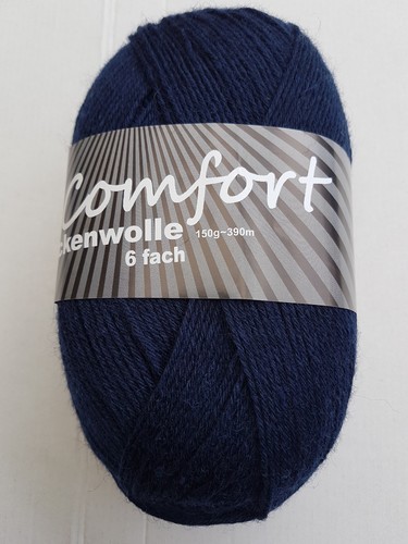 Sockenwolle comfort fach uni - comfort, 6-fach
