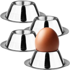 Eierbecher 4 Set Edelstahl