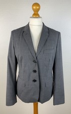 NEU! RENÉ LEZARD Gr. 42 Stretch Blazer Schurwolle Business Anzugjacke grau 910