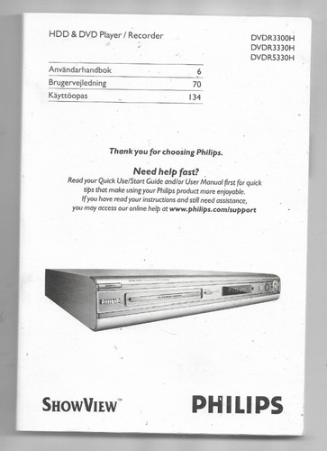 Philips dvdr 3300 3330 5330 - philips,