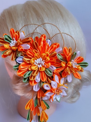 Kanzashi haarspange - kanzashi,,