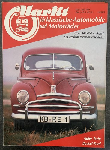 Oldtimer markt 1984 heft - oldtimer,
