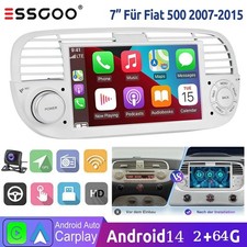 Autoradio KAM Android 14 Für Fiat 500 2007-2015 7" CarPlay GPS Navi RDS BT WIFI