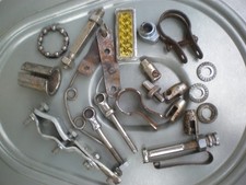 Konvolut alte Fahrradteile Stempelbremse Reflektor Dynamohalter Oldtimer Fahrrad