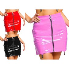 DE Damen Wetlook Lackleder