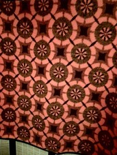 Wolldecke Wohndecke Vintage Tolles Muster 80ern 150x200cm Dralon Orange Rarität 