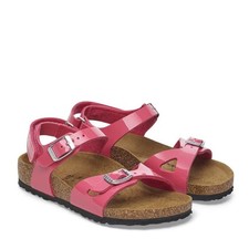 BIRKENSTOCK RIO FUCHSIA TULIP SANDALEN LACK