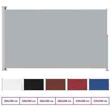 Seitenmarkise Ausziehbar Schwarz Windschutz Sichtschutz Mehrere Auswahl vidaXL