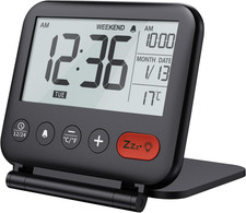 NOKLEAD Mini Digital Wecker - Klein Modern Reisewecker Mit Temperaturanzeige, Da