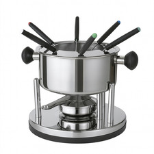 Fondue Set Edelstahl 10tlg