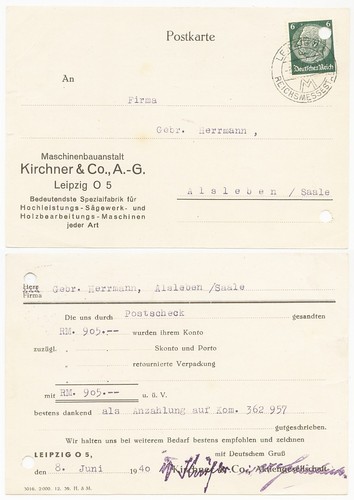 Leipzig postkarte 1940 - postkarte,