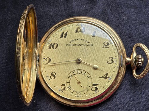 Gold taschenuhr corgémont - gold-, taschenuhr,