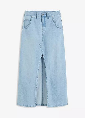 Neu maxi jeansrock mit - mit, schlitz