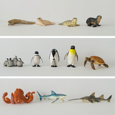 Schleich Meerestiere Fische Pinguin Krake Hai Meeresschildkröte Seehund Sammlung