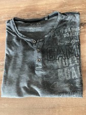 Camp David Kurzarm Shirt Herren, dunkelgrau, XL