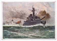 Ak Panzerschiffe Deutschland und Admiral Scheer Zeeden Kriegsmarine 2 Wk