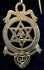 Freimaurer Orden aus den ca. 30 - 40iger Jahren in Silber im Original Etui - K1