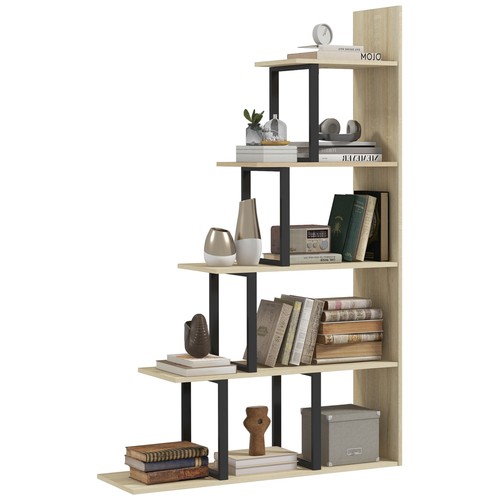 Homcom stufiges leiterregal - homcom, 5-stufiges